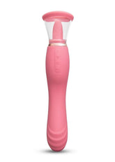 Le Wand Lick Silicone Rechargeable Vibrating Tongue - Rose Pink